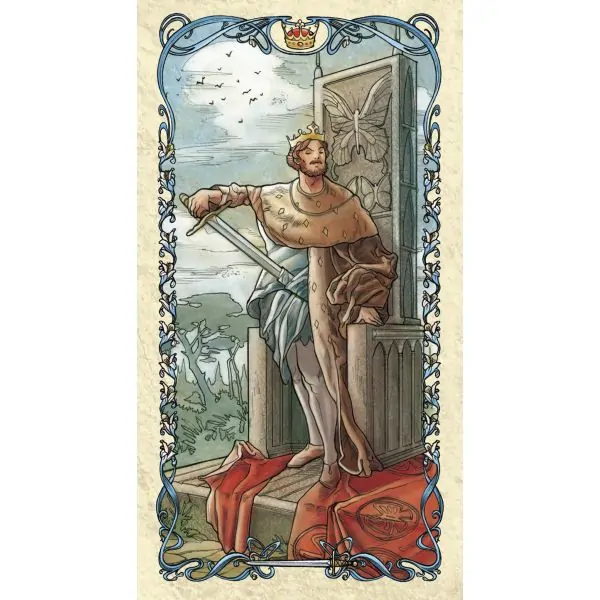Tarot Mucha - Carte "Roi" | Dans les Yeux de Gaïa