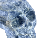 Crâne en Cyanite - de profil dessus | Dans les Yeux de Gaïa