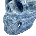 Crâne en Cyanite - de près | Dans les Yeux de Gaïa