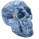 Crâne en Cyanite - de profil droit | Dans les Yeux de Gaïa