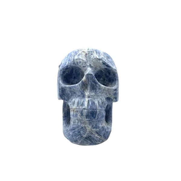 Crâne en Cyanite 1 | Dans les yeux de Gaïa