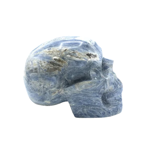 Crâne en cyanite 2 - Dans les Yeux de Gaïa