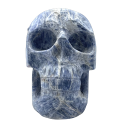 Crâne en Cyanite rare | Dans les yeux de Gaïa