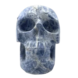 Crâne en Cyanite rare | Dans les yeux de Gaïa