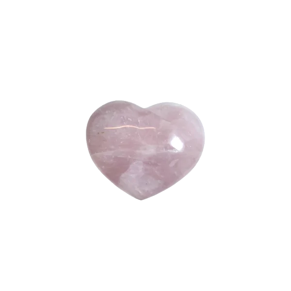 Coeur en quartz rose | Dans les Yeux de Gaïa