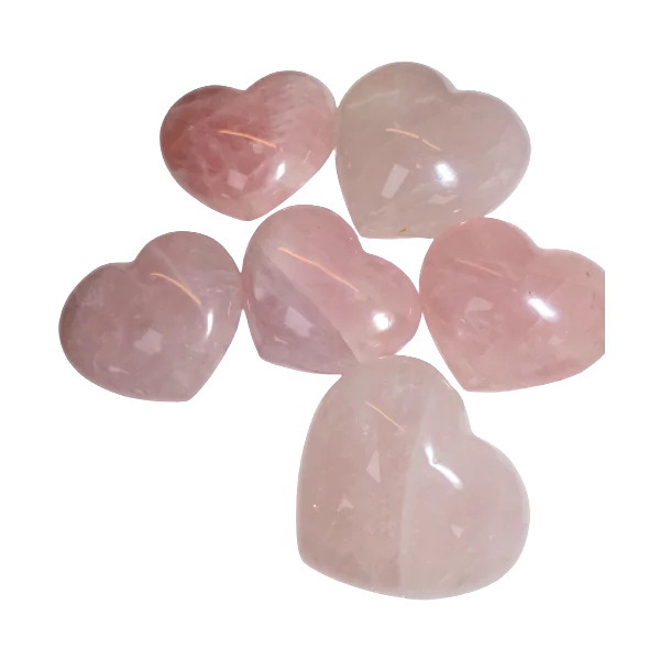 Coeur en quartz rose 3 | Dans les Yeux de Gaïa