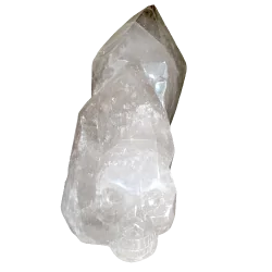 Crâne en quartz fumé de 28kg