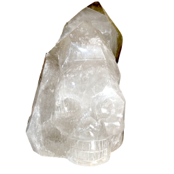 Crâne en quartz fumé de 28kg