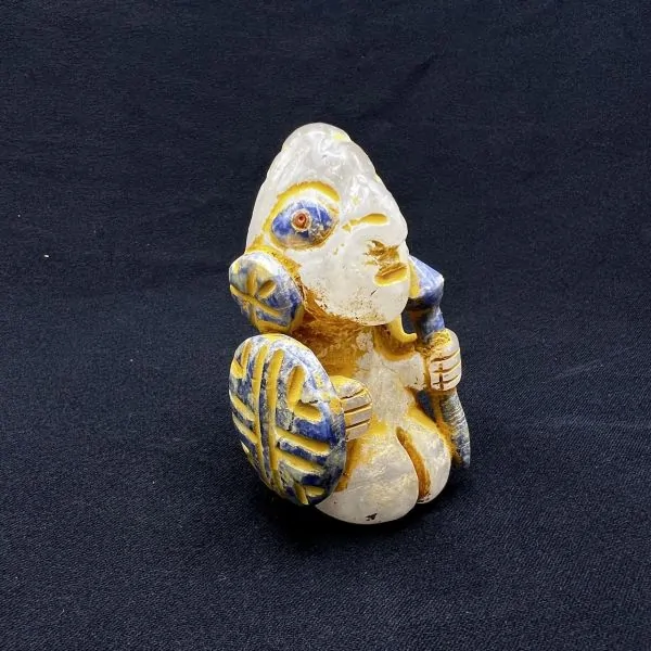 Figurine chamanique Guerrier, vue de droite | Dans les Yeux de Gaïa