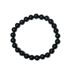 Bracelet Obsidienne noire 8mm - Dans les Yeux de Gaïa