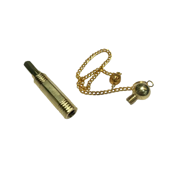 Pendule en métal doré -1| Pendules de Radiesthésie | Dans les yeux de Gaïa