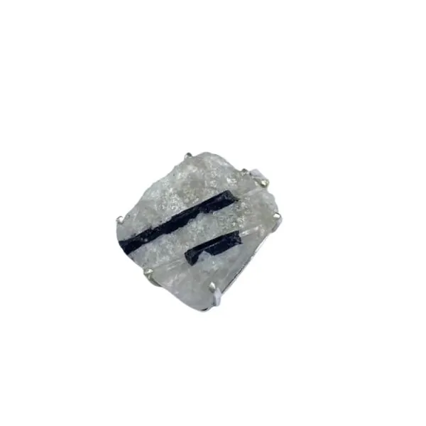 Pendentif Quartz Tourmaline | Pendentifs en Minéraux | Dans les yeux de Gaïa