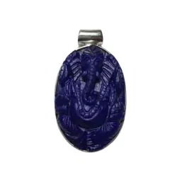 Pendentif en Lapis Lazuli sur argent PGLL2 | Dans les Yeux de Gaïa 1