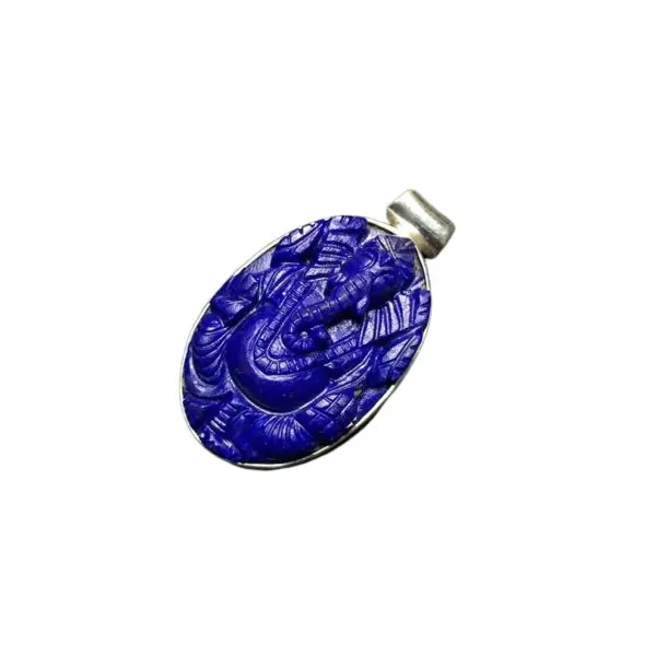 Pendentif en Lapis Lazuli sur argent PGLL2 | Dans les Yeux de Gaïa 4