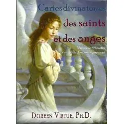 Le Coffret Cartes divinatoires des Saints et des Anges de Doreen Virtue, couverture | Dans les Yeux de Gaia