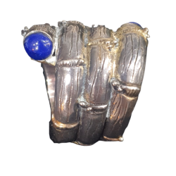 Bague en Lapis Lazuli spirale
