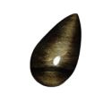 Galet en obsidienne dorée en forme de cabochon | Dans les Yeux de Gaïa 1