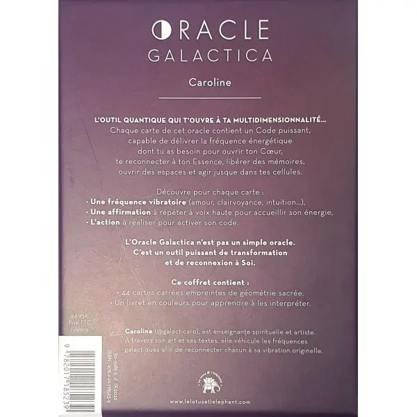 Oracle Galactica - dos | Dans les Yeux de Gaïa