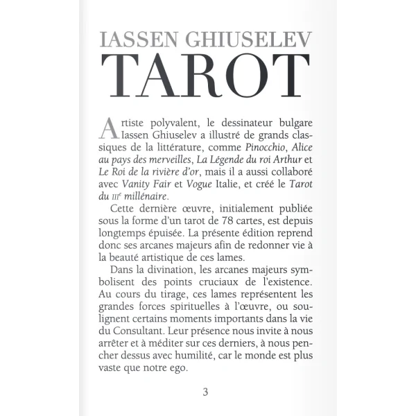 Tarot Iassen Ghiuselev page 1| Dans les Yeux de Gaïa
