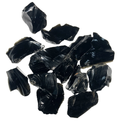 Obsidienne Noire brute 1 - Lithothérapie |Dans les Yeux de Gaïa