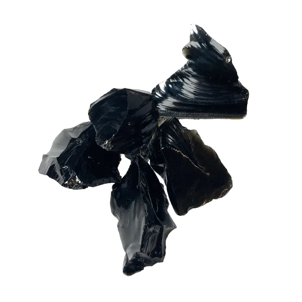 Obsidienne Noire brute 4 - Lithothérapie |Dans les Yeux de Gaïa