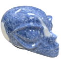 crâne alien en calcite bleue 3 | dans les yeux de Gaïa
