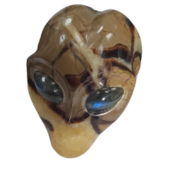 Crâne Alien en Septaria - face | Dans les yeux de Gaïa