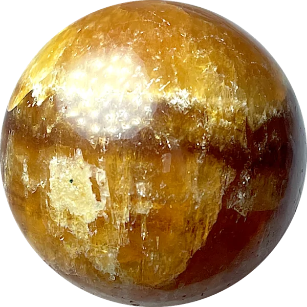 Sphère en Calcite miel 3| Dans les Yeux de Gaïa