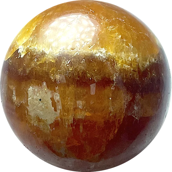 Sphère en Calcite miel - 2| Dans les Yeux de Gaïa