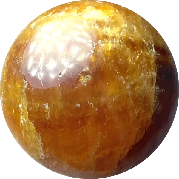 Sphère en Calcite miel 4| Dans les Yeux de Gaïa