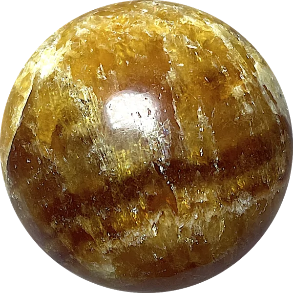 Sphère en Calcite miel 5| Dans les Yeux de Gaïa