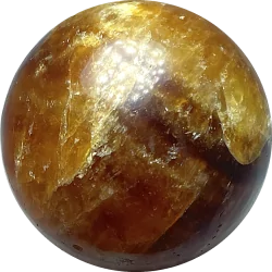 Petite sphère en Calcite miel