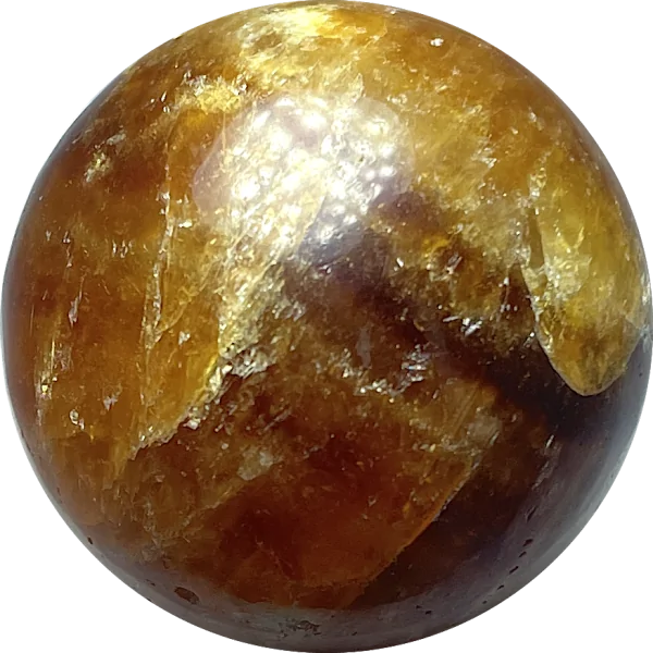 Sphère en Calcite miel | Dans les Yeux de Gaïa