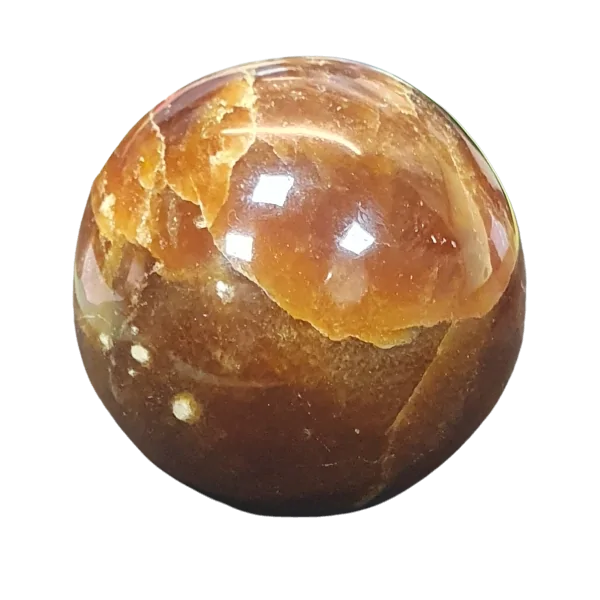 Sphère en calcite miel | Sphères, Oeufs, et Coeurs | Dans les yeux de Gaïa