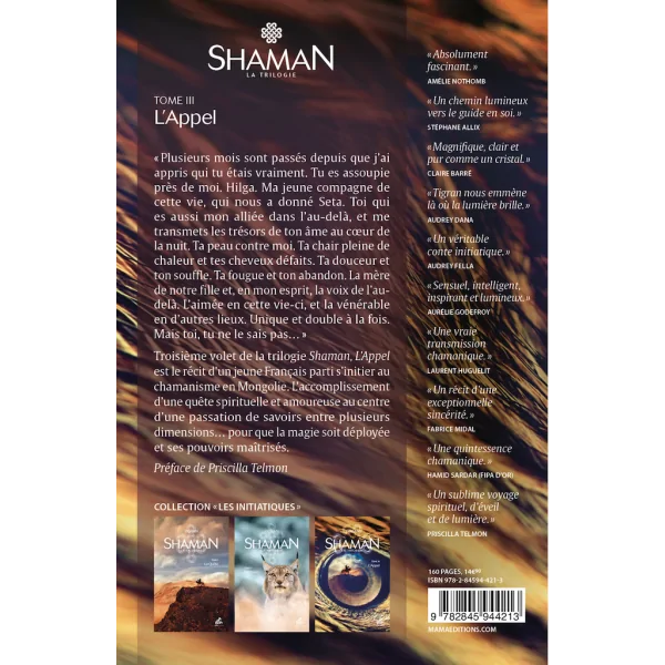 Shaman, l'Aventure mongole : Tome 3 - L'Appel - 4eme de couverture| Dans les Yeux de Gaïa