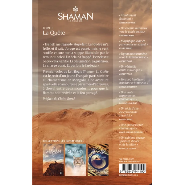 Shaman, l'Aventure mongole : Tome I - La Vision - quatrième de couverture| Dans les Yeux de Gaïa