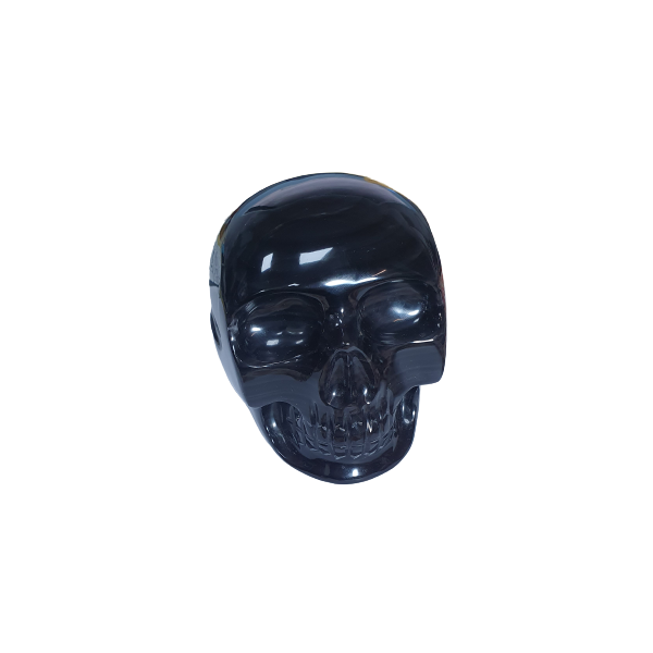 Crâne Obsidienne Oeil Céleste - face | Dans les yeux de Gaïa