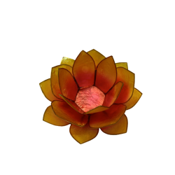 Photophore lotus rose et jaune
