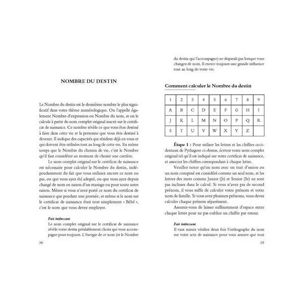 Le Guide complet de la Numérologie - sommaire 3 | Dans les Yeux de Gaïa