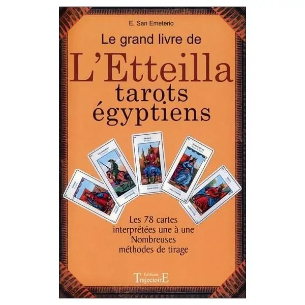 Le Grand Livre de l'Etteilla 1 - Livre cartomancie |Dans les Yeux de Gaïa - Couverture
