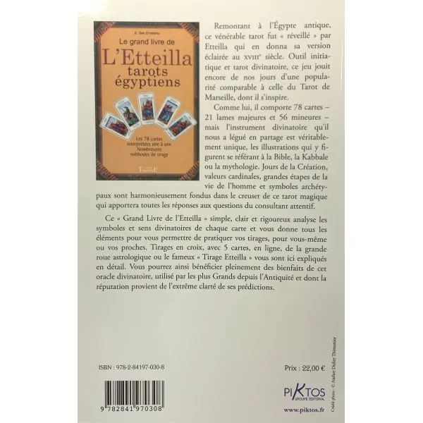 Le Grand Livre de l'Etteilla 2 - Livre cartomancie |Dans les Yeux de Gaïa - Résumé
