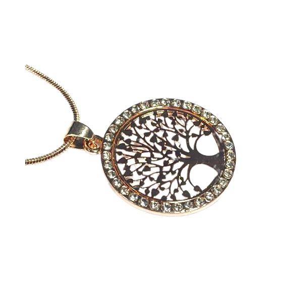 Collier Arbre de Vie en métal cuivré petit modèle - detail| Dans les Yeux de Gaïa