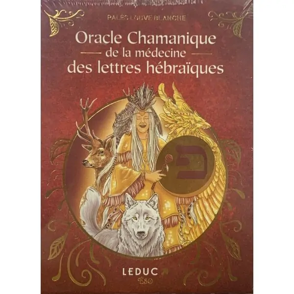 Oracle Chamanique des lettres hébraïques 1 - Chamanisme & divination |Dans les Yeux de Gaïa - Couverture