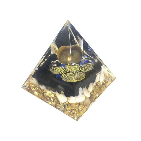 Orgonite Oeil de Tigre et Lapis-Lazuli 2 - Zénitude & apaisement |Dans les Yeux de Gaïa