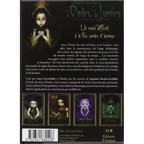L'oracle des êtres d'Ombre & de Lumière - 4ème de couverture | Dans les Yeux de Gaïa