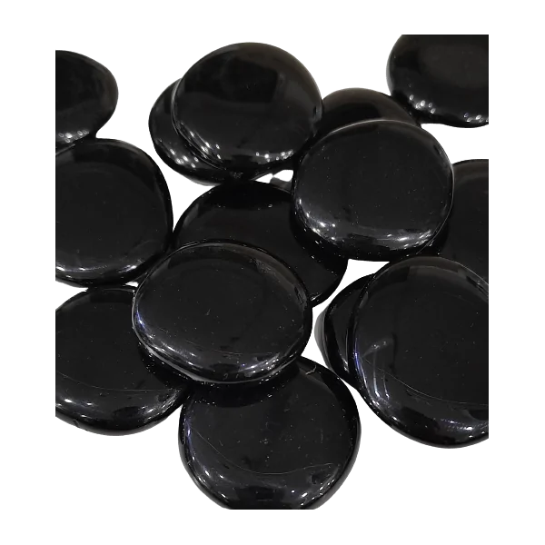 Galet obsidienne noire 3 | Dans les yeux de Gaïa