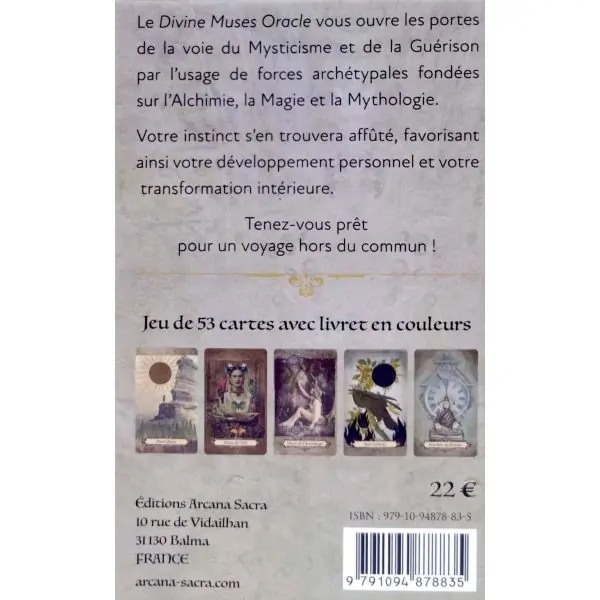 Divine Muses Oracle - Édition Française - Maree Bento - 4ème de couverture| Dans les Yeux de Gaïa