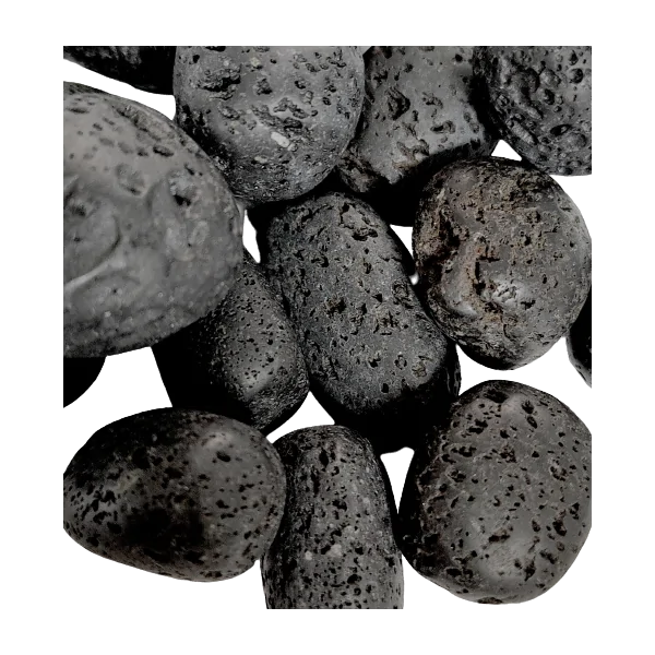 Plusieurs pierres roulées en pierre de lave 3 - Lithothérapie | Dans les Yeux de Gaia