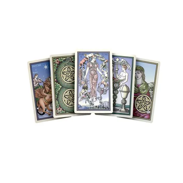 Le tarot des 7 vertus - Divination & philosophie mystique |Dans les Yeux de Gaïa - Ensemble de cartes