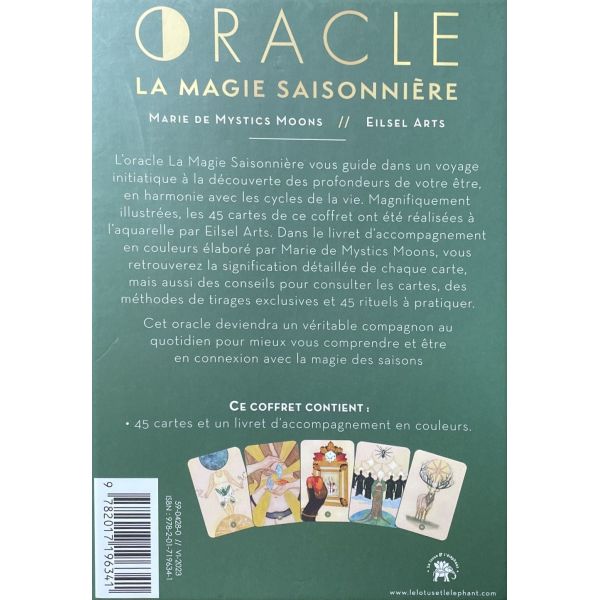 Oracle la magie saisonnière: 45 cartes pour se connecter aux cycles de la  Nature